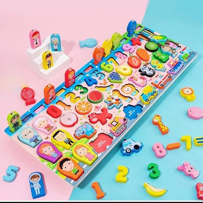 KidzLearn – 6-in-1 Traffic Matching &amp; Counting Board