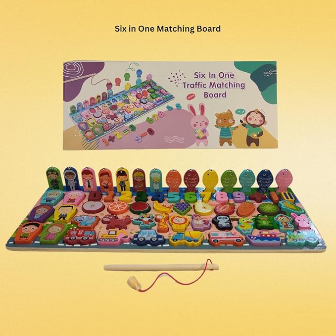KidzLearn – 6-in-1 Traffic Matching &amp; Counting Board